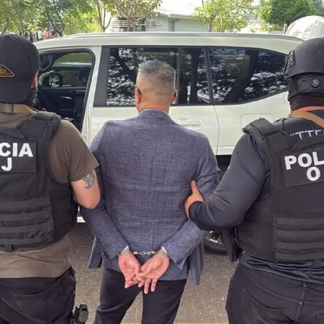 Detienen a Presidente de Club de Fútbol en Costa Rica Solicitado por EUA. Foto: Policía Judicial (OIJ)